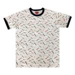 Футболка Supreme Scatter Ringer Tee 'White', белый - фото