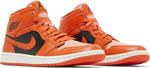 Кроссовки Wmns Air Jordan 1 Mid SE Rush Orange, оранжевый - фото 8