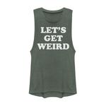 Футболка с мускулами для юниоров Let's Get Weird в стиле ретро с рисунком - фото