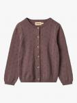 Детский кардиган Maia Knit WHEAT, Plum - фото
