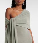 Асимметриное платье макси с драпировкой Aya Muse, Sage - фото 4