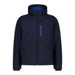 Мужская куртка софтшелл CMP, куртка с капюшоном на молнии и отстегивающимся ремешком 33A1827 - фото