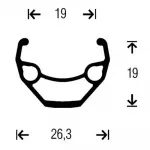 Заднее колесо Gurpil Taurus 26´´ CL MTB, черный - фото 2