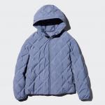 Стеганный пуховик Uniqlo Pufftech, 63 синий - фото