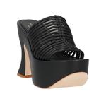 Босоножки Paloma Barceló Leather Round Toeline Spool Heel, черный - фото 2