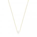 Колье с подвеской Tous Vermeil Gloss With Pearl, позолоченное серебро/жемчуг - фото