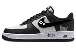 Кастомизированные кроссовки Nike Air Force 1 Skateboarding Shoes Men, черный/белый - фото