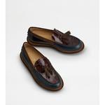 Лоферы из кожи TOD's, синий/коричневый - фото 2