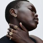 Кольцо Pandora Essence Treated Freshwater Cultured Pearl & Organically Shaped Double Band, золото - фото 4