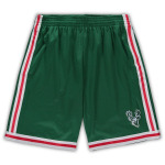 Мужские шорты Mitchell & Ness Green Milwaukee Bucks Big & Tall Hardwood Classics Team Swingman - фото