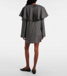 Мини-платье в полоску Ganni, Pewter - фото 3