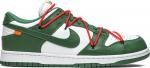 Кроссовки Nike Off-White x Dunk Low 'Pine Green', зеленый - фото 2