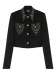 Куртка с декорированными карманами VERSACE, черный - фото