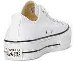 Кеды Converse Chuck Taylor All Star Low Top Platform Leather Sneaker, цвет White/Black/White - фото 5