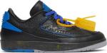 Кроссовки Off-White x Air Jordan 2 Retro Low SP Black Varsity Royal, черный - фото 9