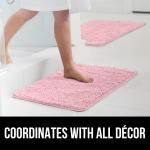 Коврик для ванной Gorilla Grip, 92х61 см, светло-розовый - фото 4