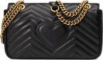 Сумка Gucci GG Marmont Small Matelassé Shoulder Bag Black, черный - фото 4
