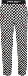 Брюки Palm Angels Damier Print Easy Pants 'Black/Red', черный - фото
