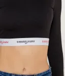 Полуводолазка Cropped fit Tommy Jeans, черный - фото 4