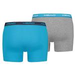 Боксеры HEAD BoxershortsBasic Boxer 2PinWhite/Blue/Grey, цвет BoxershortsBasic Boxer 2PinWhite/Blue/Grey - фото 2