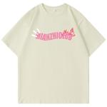 Футболка унисекс хлопковая, черная абрикосовая - фото 5