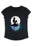 Футболка с принтом THE LITTLE MERMAID SUNSET ARIEL Disney, черный - фото 6