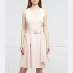 Платье с поясом кимайка Hugo, розовый - фото