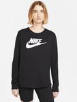 Лонгслив Nike Longsleeve, черный - фото
