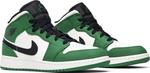 Кроссовки Air Jordan 1 Mid SE GS Pine Green, зеленый - фото 8