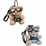 Плюшевый кулон Pilot Bear Dolls высотой 11 см ROUERXIONG, белый - фото 2