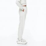 Джоггеры H&M High Waisted, белый - фото 4