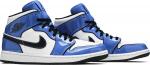 Кроссовки Air Jordan 1 Mid SE Signal Blue, синий - фото 8
