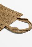 Сумка-тоут OPEN-WEAVE SHOPPER OYSHO, бежевый - фото 4