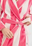 Полосатый халат Chelsea Peers, Pink - фото 4