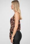 Топ Cloud 5ive WITH KNOT DETAIL AND LEO PRINT, Leo/Brown - фото 6