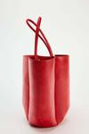 Сумка Zara Leather Mini Bucket, красный - фото 4