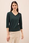 Топ Cecil BASIC V-NECK, Grün/Dark Green - фото