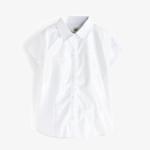 Рубашка для девочки Next Short Sleeve, белый - фото