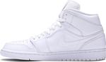 Кроссовки Air Jordan 1 Mid Triple White, белый - фото 3