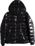 Куртка Moncler Bady Hooded Shiny Full Zip, черный - фото 2