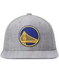 Мужская серая кепка Golden State Warriors 2.0 Snapback с меланжевым рисунком Mitchell & Ness - фото 3