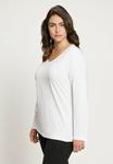 Топ с длинными рукавами V-AUSSCHNITT Ulla Popken, белый - фото 2