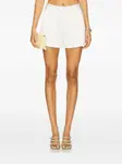 Плиссированные шорты Alice + Olivia, белый - фото