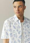 Рубашка REGULAR FIT - LEMON PRINTED SHORT SLEEVE SHIRT Next, белый - фото 4