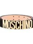 Ремень с логотипом Moschino, черный - фото 3