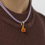 Шарм-подвеска Tous Vibrant Colors, позолоченное серебро/сердолик - фото 2