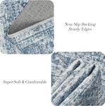 Ковер Soalmost Washable для гостиной, 275х183 см, синий - фото 5