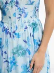 Платье миди с цветочным принтом Bardot, синий - фото 4