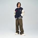 Бейсбольная куртка унисекс Starter, хаки/зеленый - фото 9