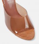 Мюли Lorena 100 из ПВХ и кожи Paris Texas, Caramello - фото 5